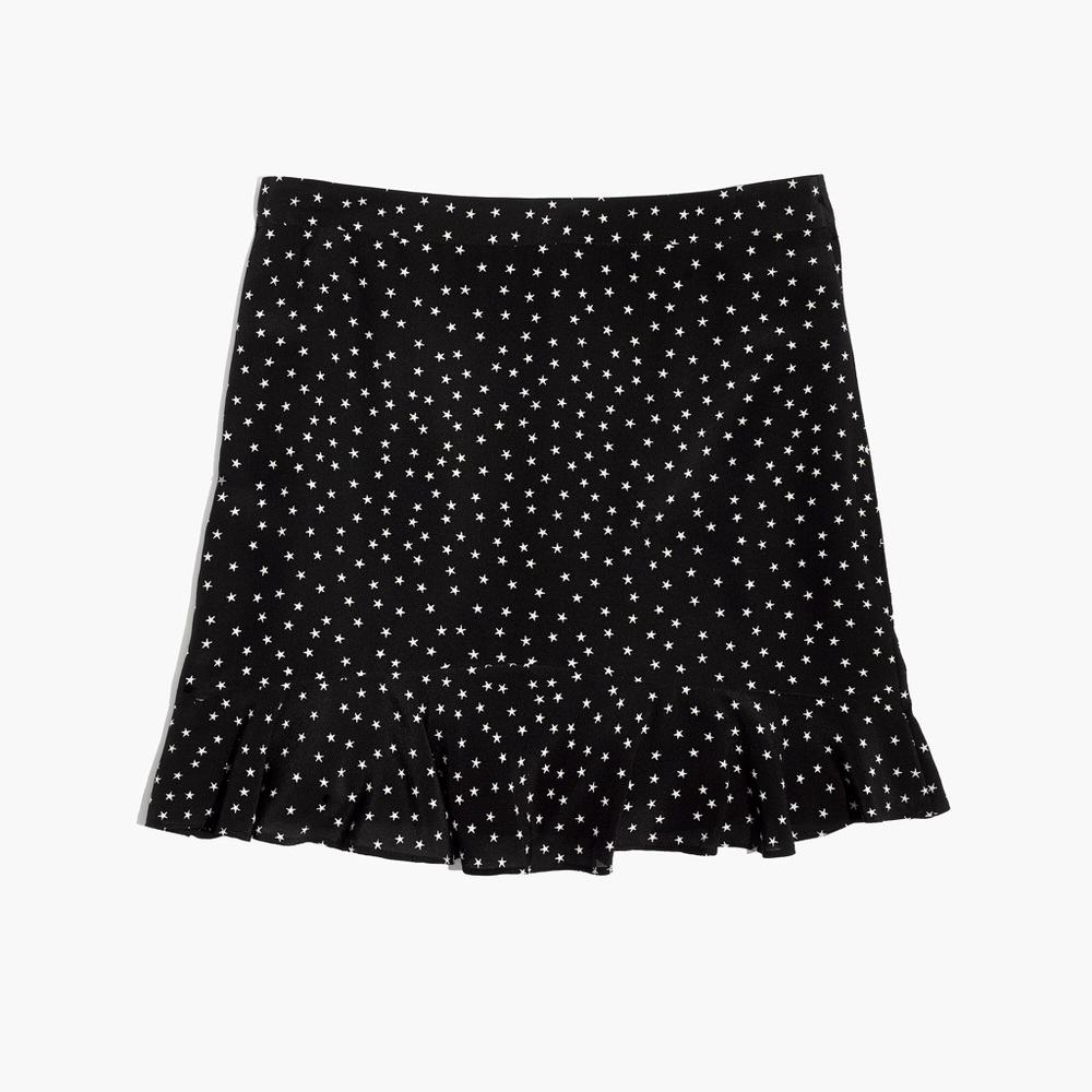 NWOT Madewell silk skirt in star scatter